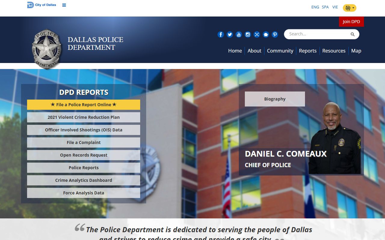 Dallas Inmate Population - Dallas Police Department Website