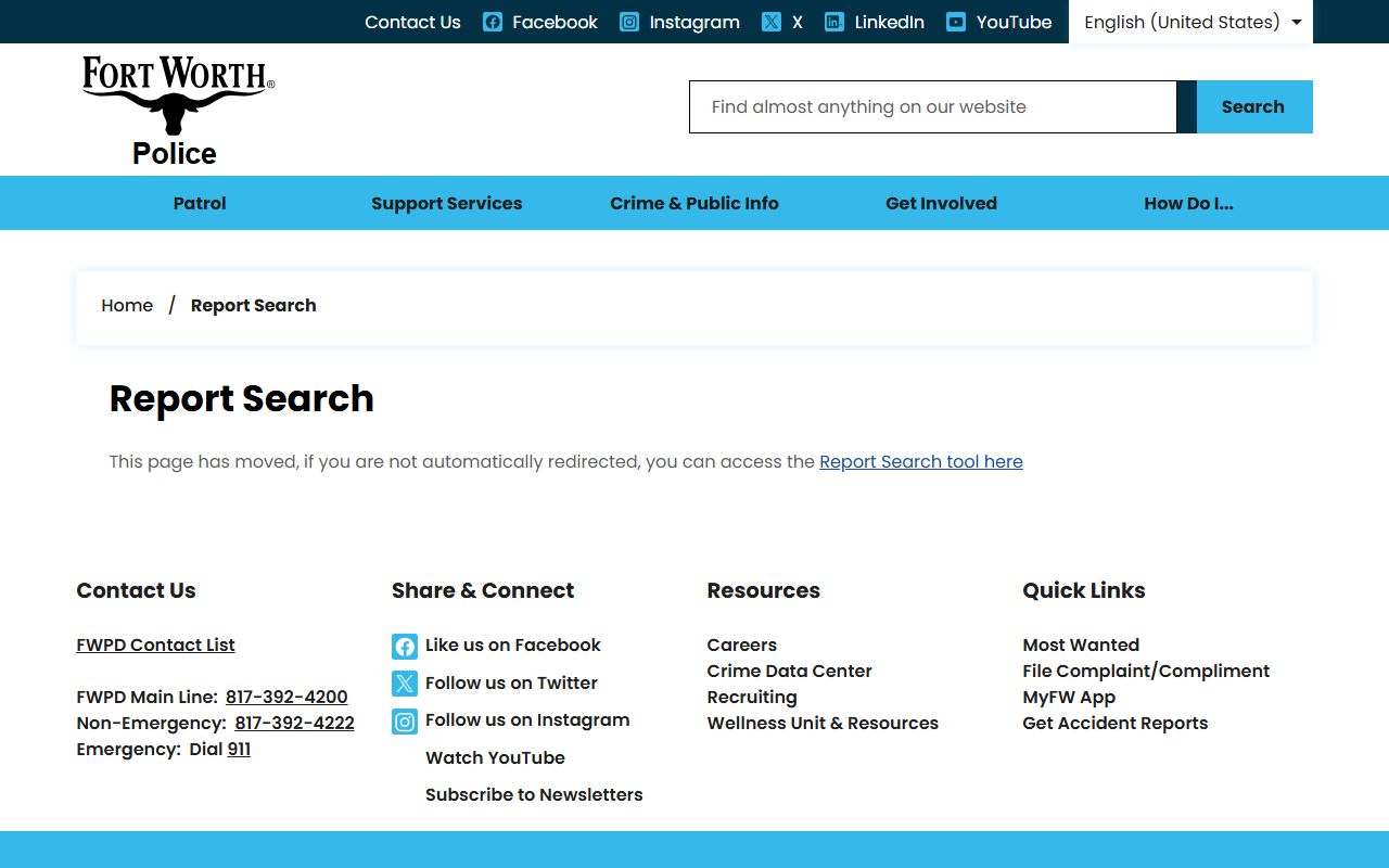 Fort Worth Inmate Population - FWPD Reports Page