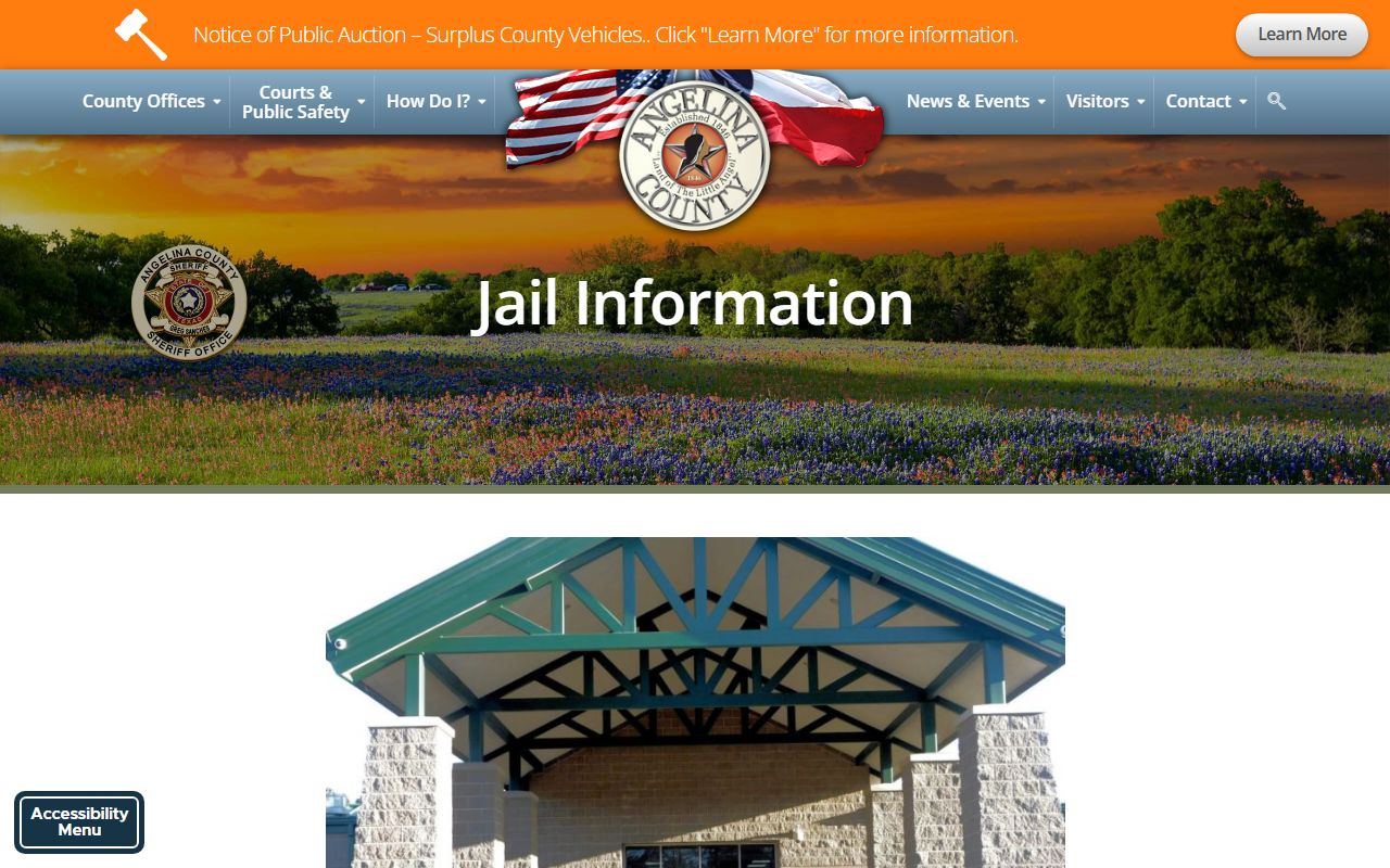 Angelina County Inmate Population - Jail Information Page