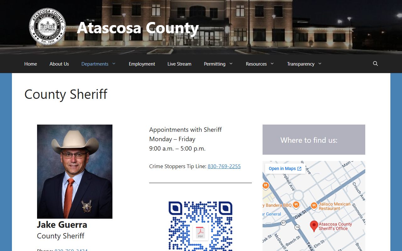 Atascosa County Inmate Population - Sheriff's Office Page