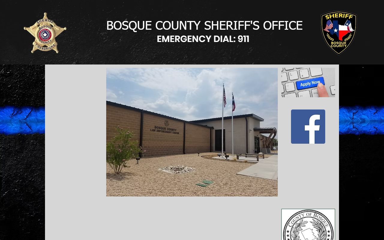 Bosque County Inmate Population - Sheriff's Office Website