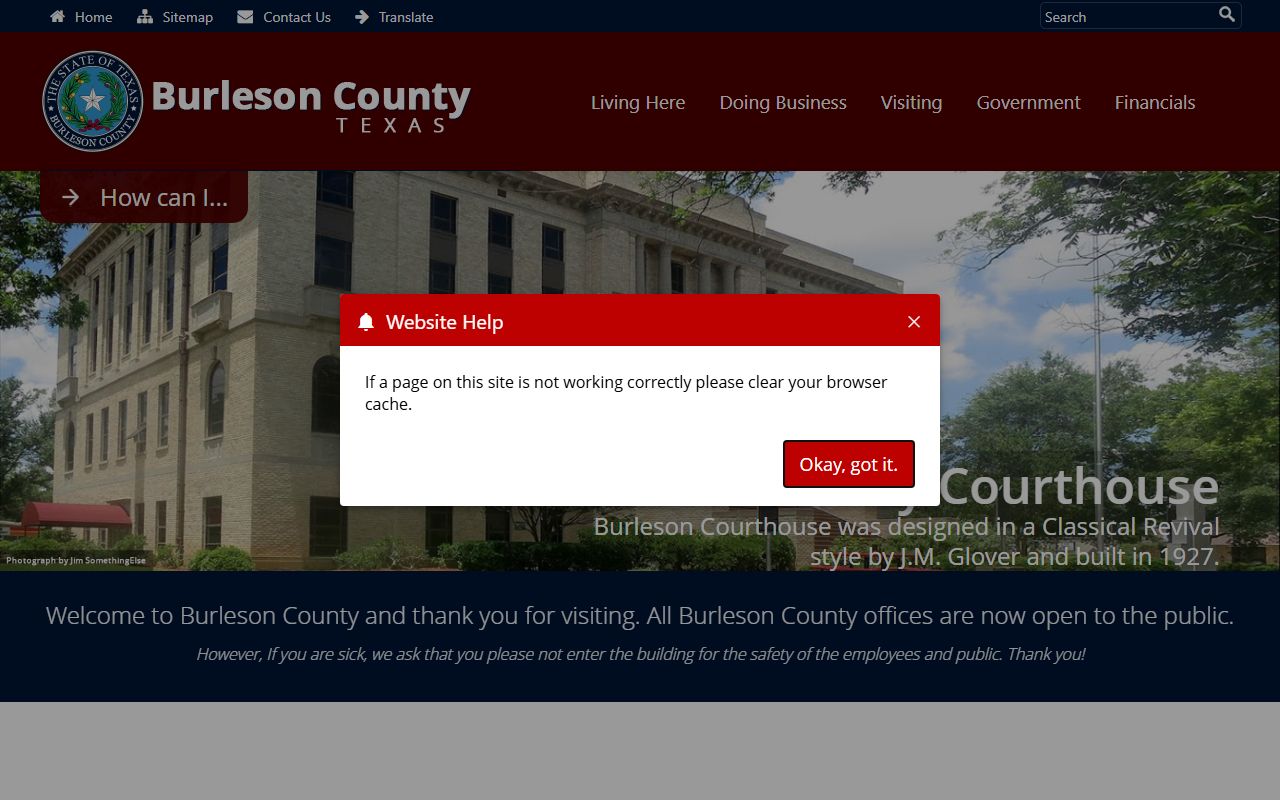 Burleson County Inmate Population - County Website