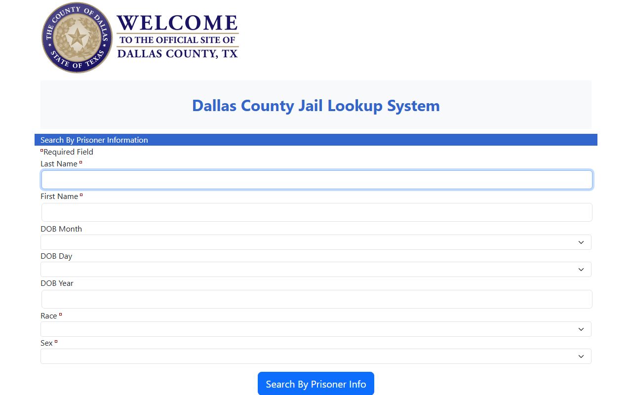 Dallas County Inmate Population - Jail Lookup Search Portal