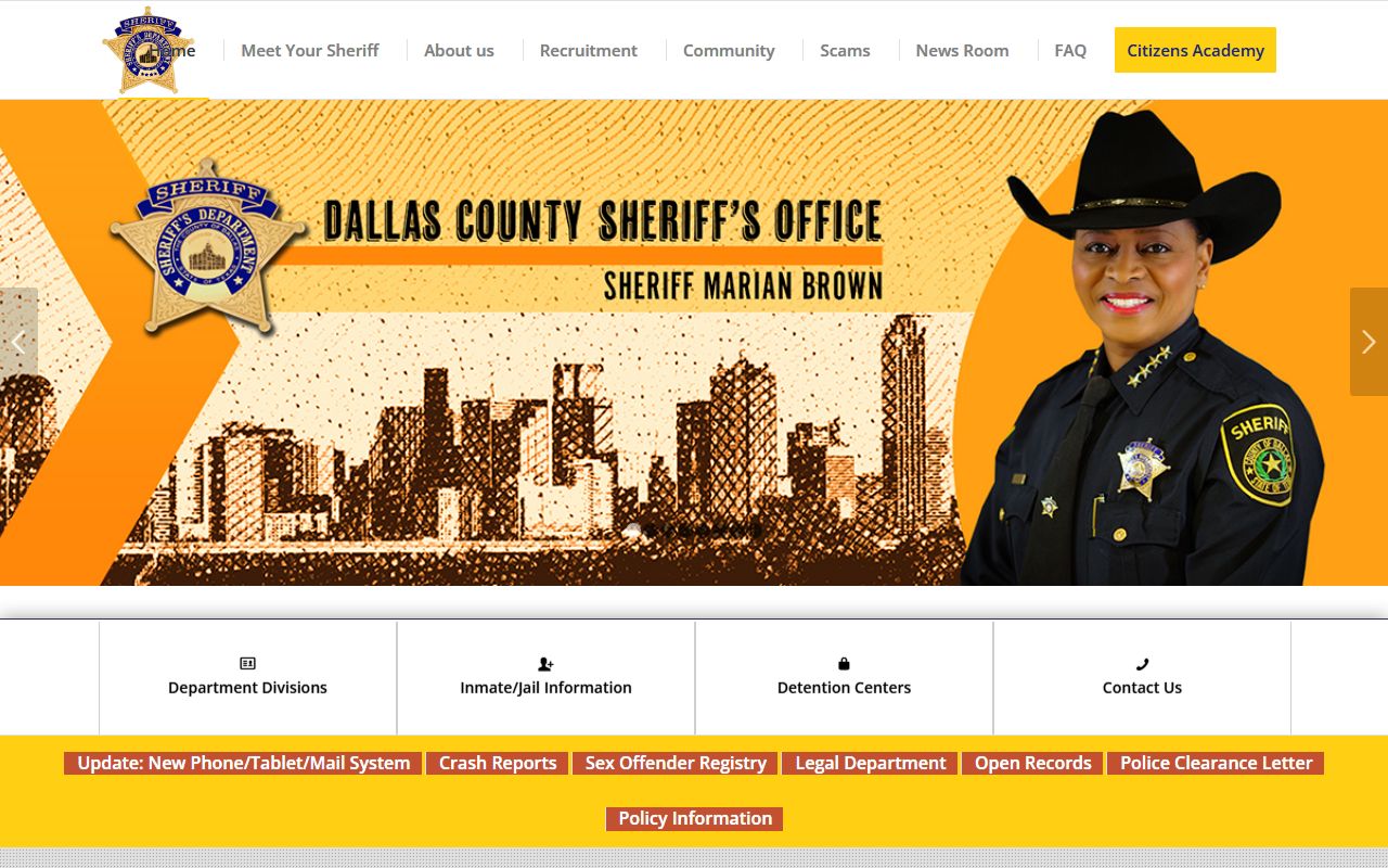 Dallas County Inmate Population - Sheriff's Office Website