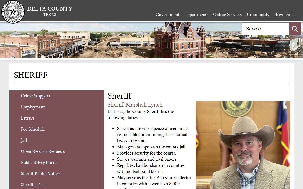 Delta County Inmate Population - Sheriff's Office Website