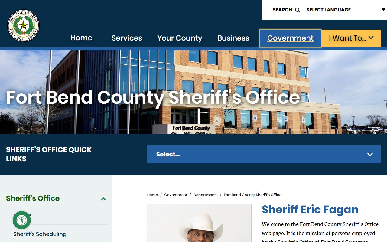 Fort Bend County Inmate Population - Sheriff's Office Website