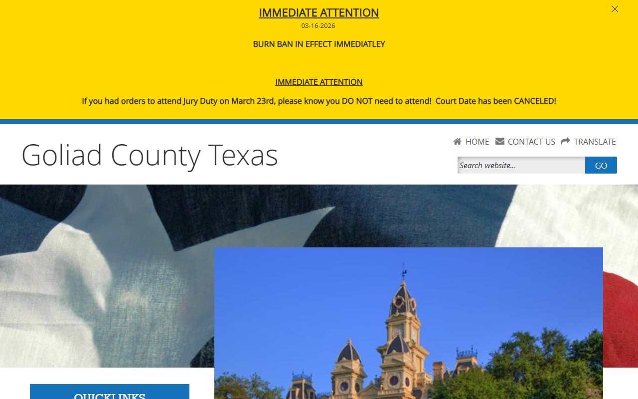 Goliad County Inmate Population - Sheriff's Office Website