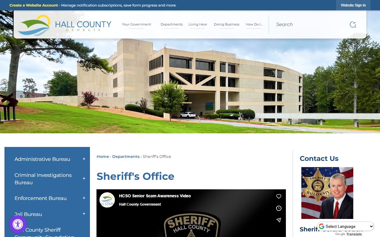 Hall County Inmate Population - Sheriff's Office Website