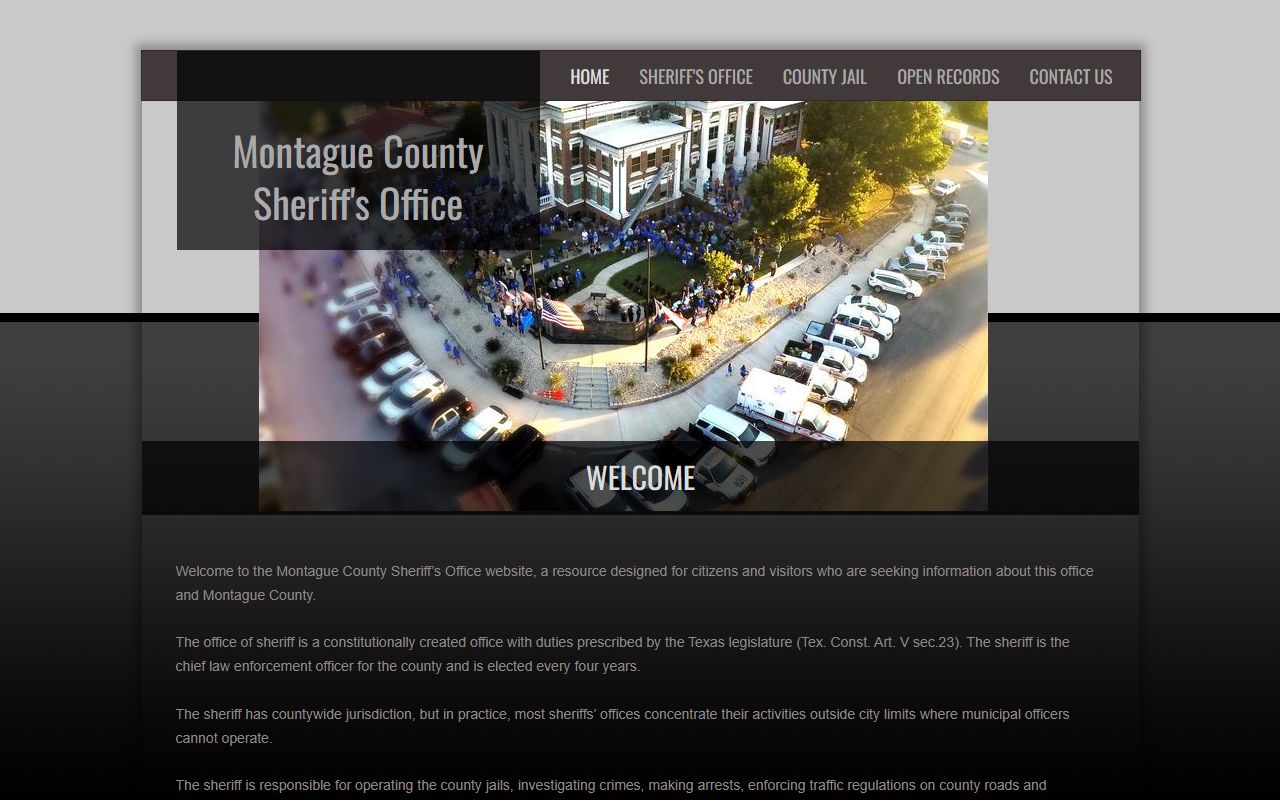 Montague County Inmate Population - Sheriff's Office Website