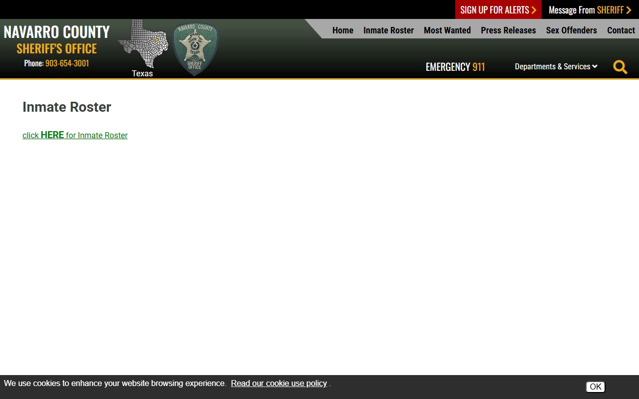 Navarro County Inmate Population - Online Jail Roster