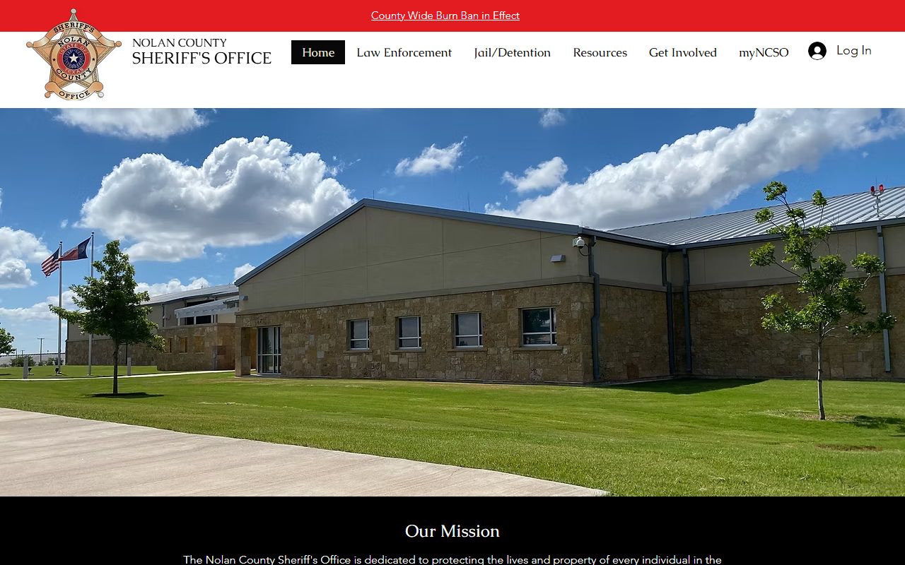 Nolan County Inmate Population - Sheriff's Office Website