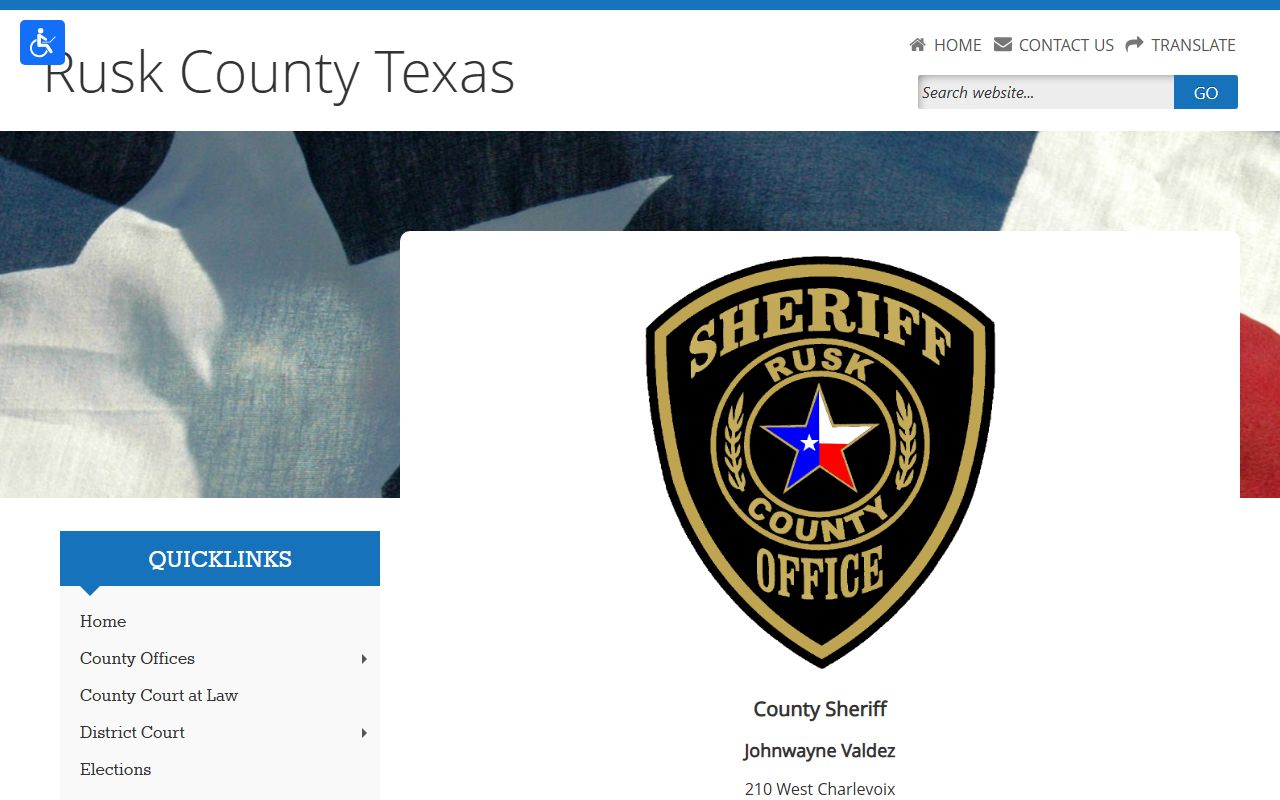 Rusk County Inmate Population - Sheriff's Office