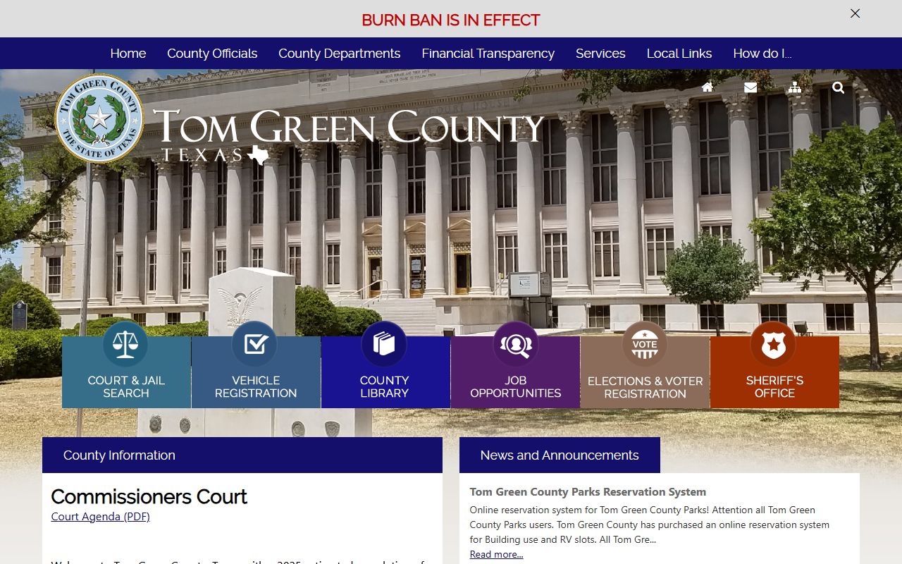 Tom Green County Inmate Population - County Website