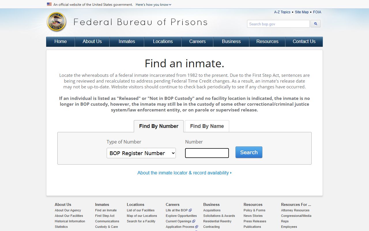 Texas Inmate Population - Federal Bureau of Prisons