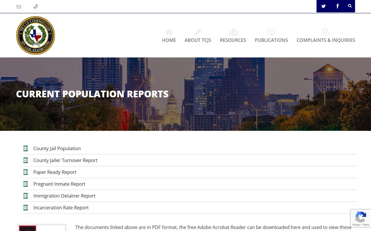 Texas Inmate Population - TCJS Population Reports
